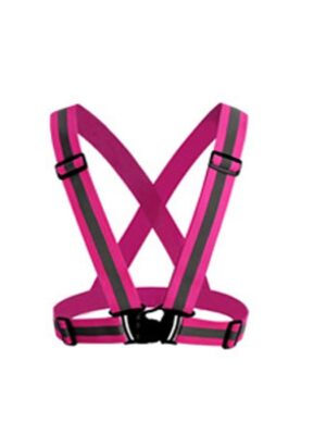 Ropa reflectante de rayas simples de color rosa