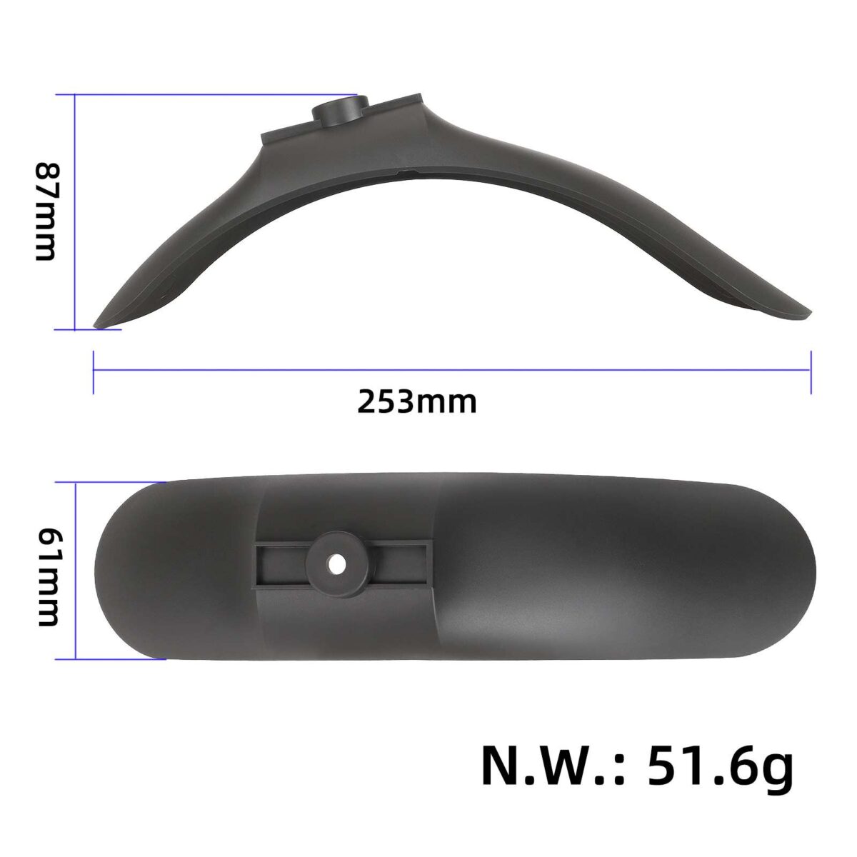 Guardabarros delantero original para scooter Xiaomi 4 Lite (2Gen) - Imagen 2