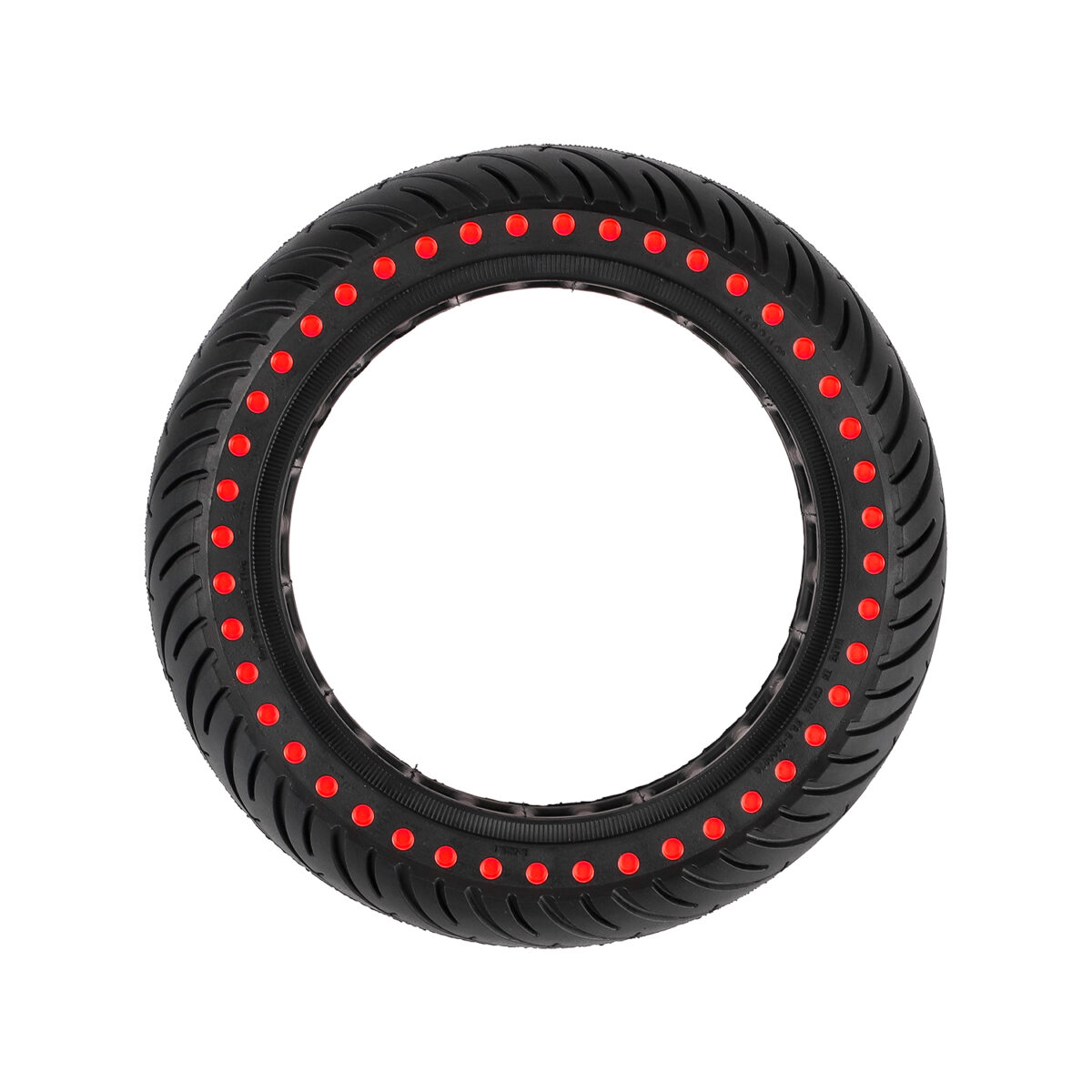 Neumático sólido de 8,5 pulgadas con puntos rojos - Imagen 3