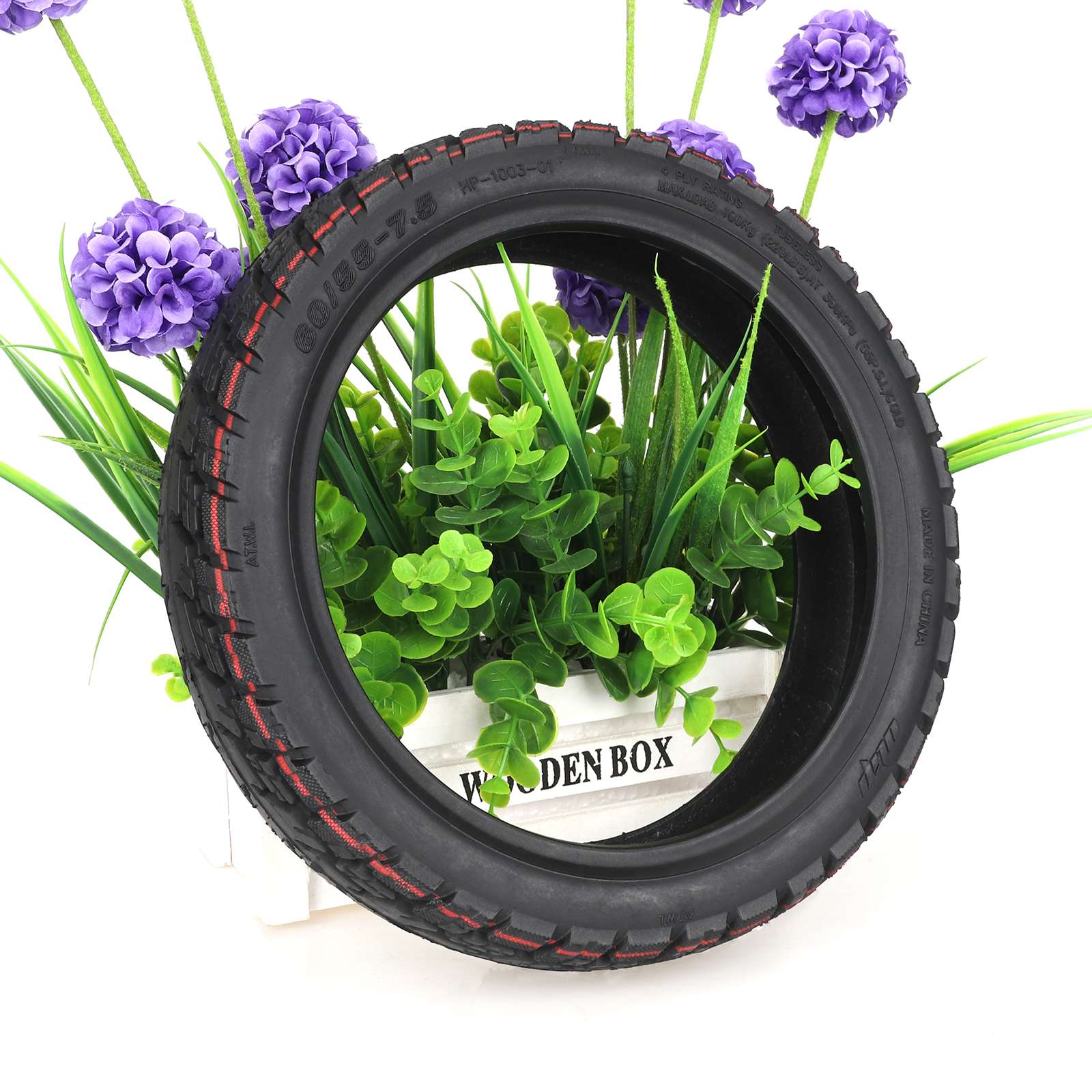 Neumático todoterreno sin cámara autorreparable Ulip 60/55-7.5 con adhesivo y válvula - Imagen 3