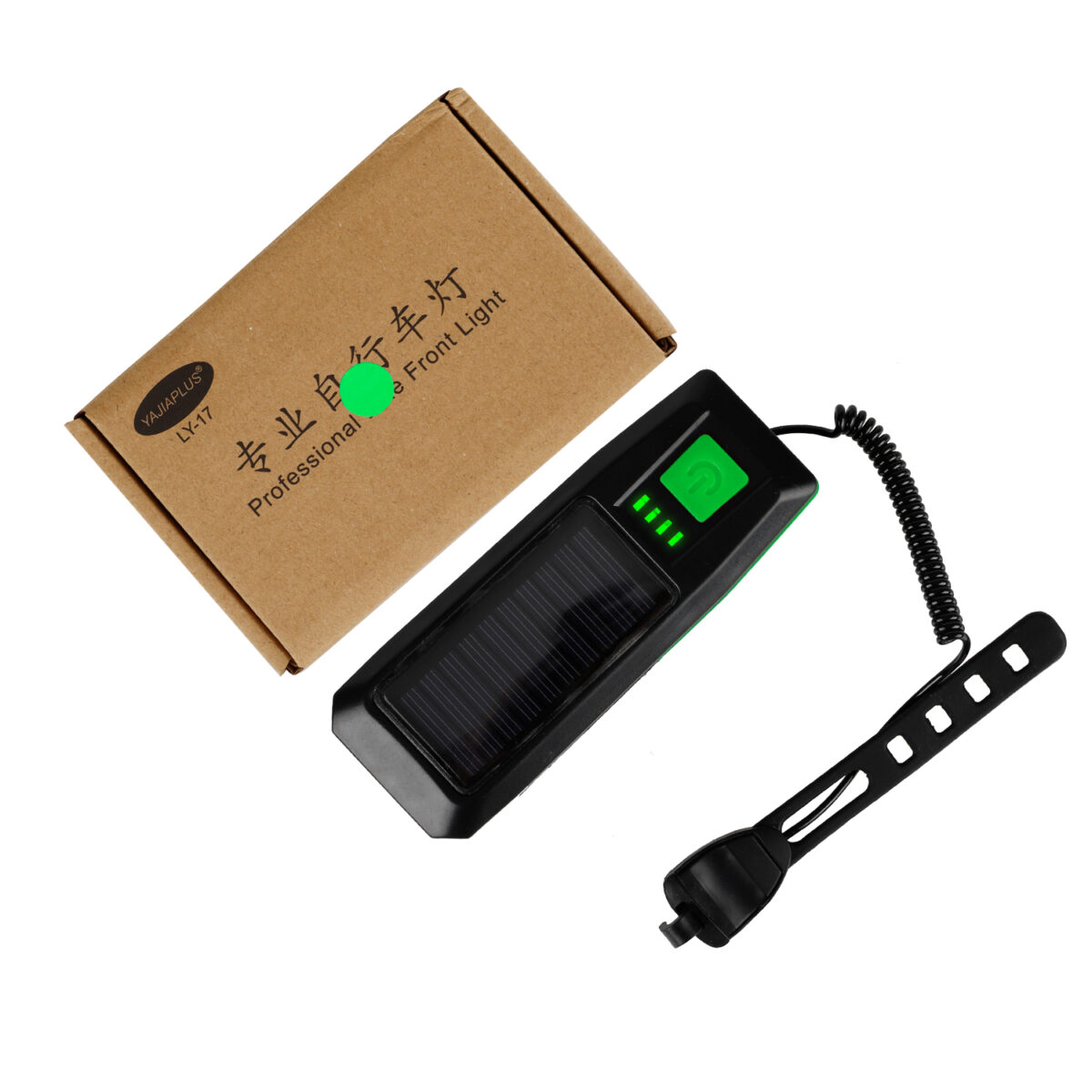Luz de altavoz con carga USB solar verde - Imagen 4