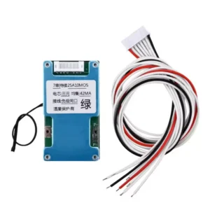 Placa de protección BMS ternaria de 7 cadenas, 25 A, 10 MOS