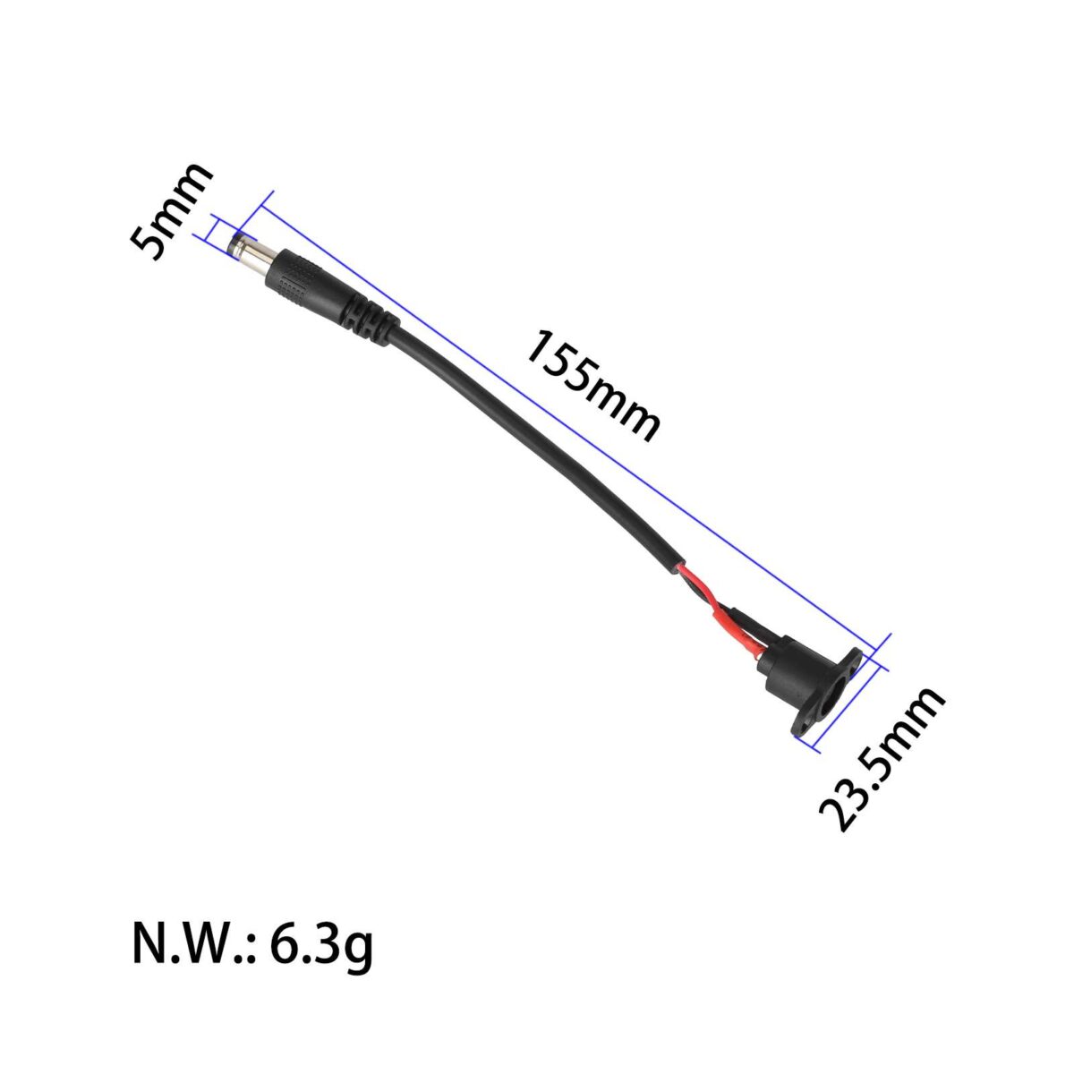Cable adaptador de DC2.5 al puerto de carga Xiaomi - Imagen 2