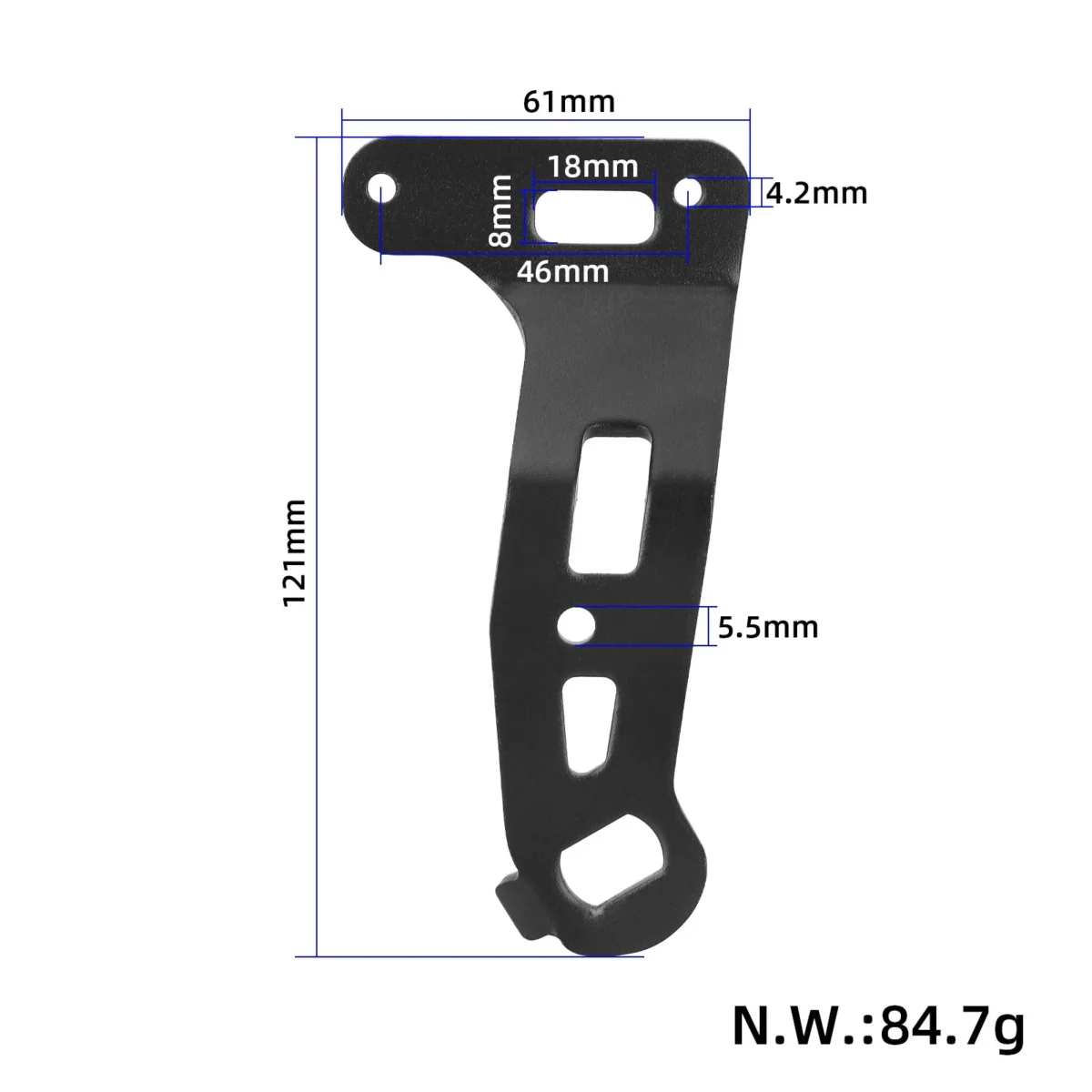 Soporte de guardabarros trasero izquierdo para Kukirin G2 Master - Imagen 2