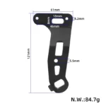Soporte de guardabarros trasero izquierdo para Kukirin G2 Master - Imagen 2