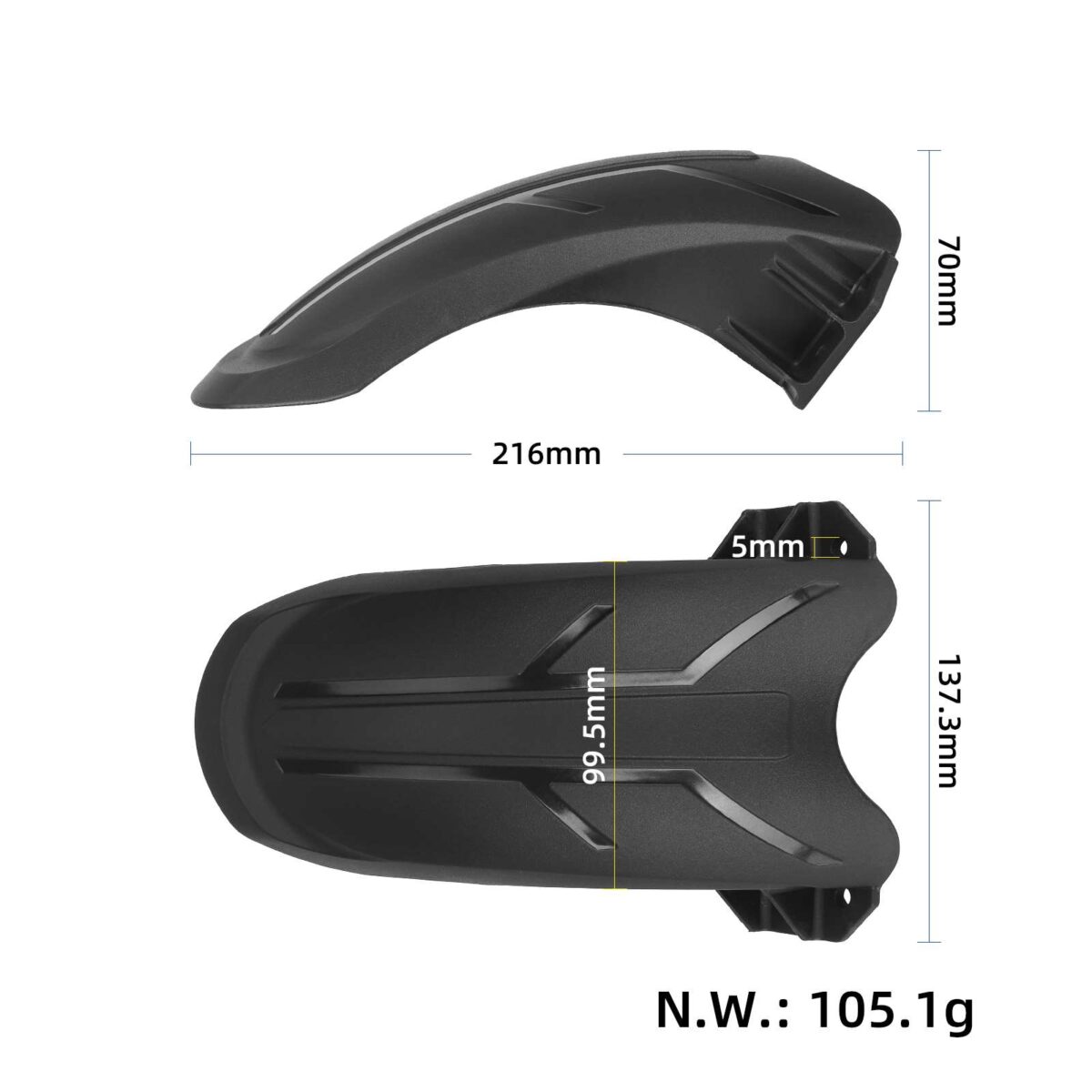 Guardabarros delantero Kukirin G2 Max - Imagen 2