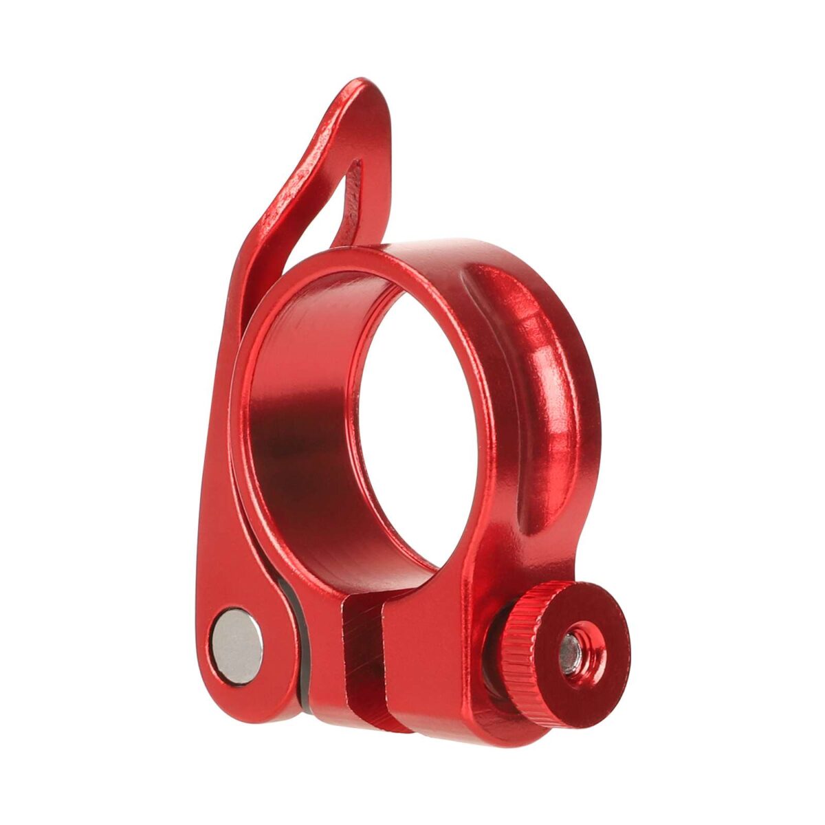 Abrazadera de tubo de asiento roja sin orificio de 31,8 mm - Imagen 3