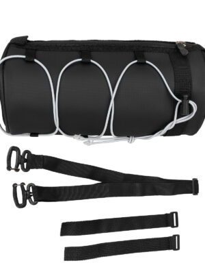 Envoltura para tubo superior de bicicleta, viga delantera, cuerda plateada, color negro, 2,5 L