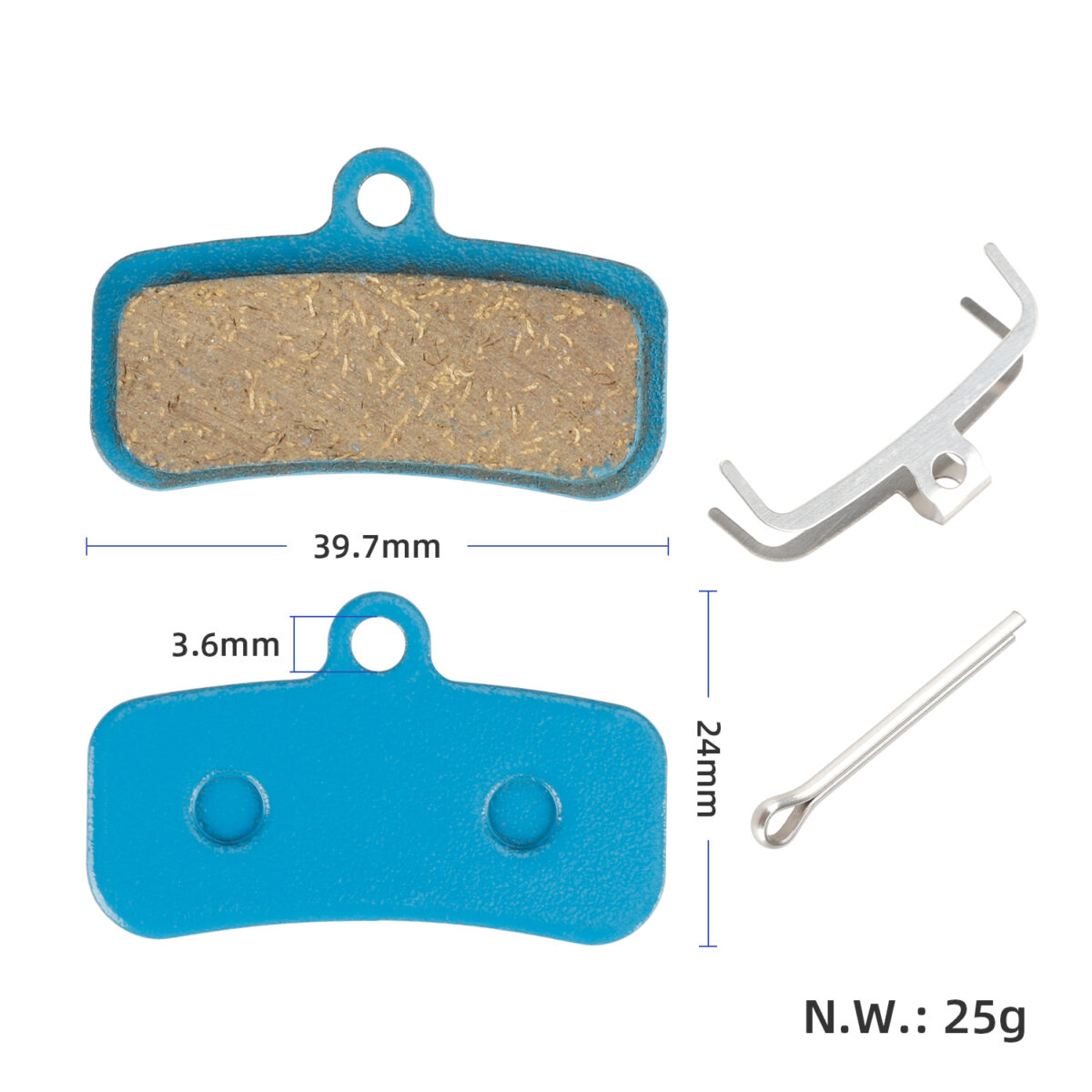 Pastillas de freno de disco polimetálicas SHIMANO ZEE M640 - Imagen 2