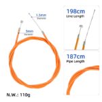 Cable de freno naranja de 198 cm para scooter F20F25F30F40 - Imagen 2