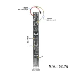 Placa de protección BMS de batería con cable blanco-rojo para patinetes Xiaomi 3/4/4 Lite - Imagen 2