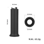Puños originales negros para patinete Ninebot ZT3/F3 - Imagen 2
