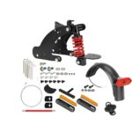 Suspensión trasera Ulip V3 negro-rojo con luz de giro para suspensión trasera para patinete eléctrico Xiaomi 4 Pro con PATENTE