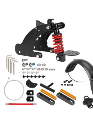 Suspensión trasera Ulip V3 negro-rojo con luz de giro para suspensión trasera para patinete eléctrico Xiaomi 4 Pro con PATENTE