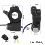 Acelerador con bloqueo y doble botón para scooter Kukirin G2 Master - Imagen 2