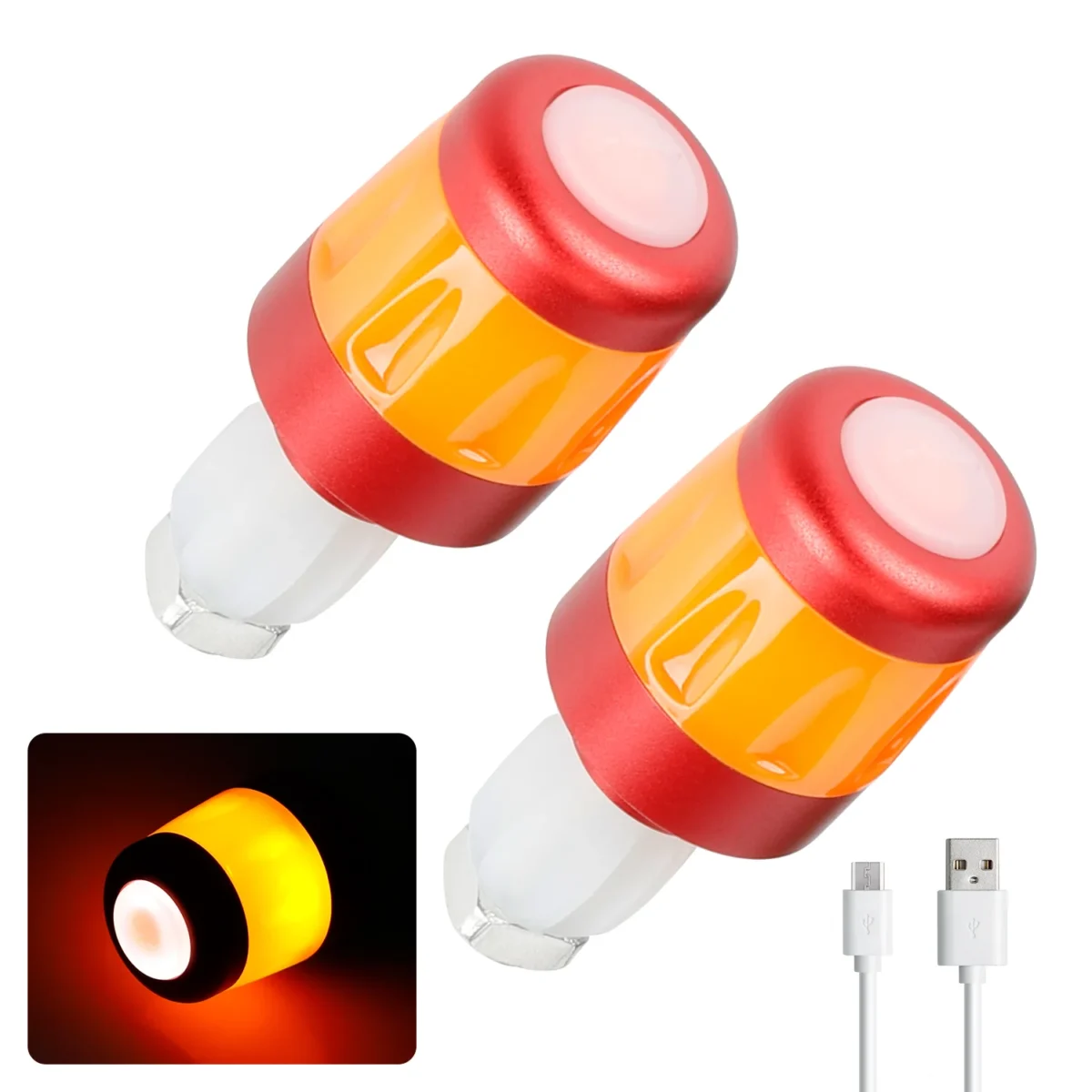 Manillar infantil Ulip con luz roja-naranja para patinetes Ninebot ES y G30 Max - Imagen 2