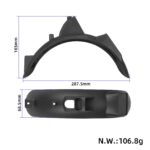 Kit de guardabarros trasero original DE con matrícula para scooter Xiaomi 4 Lite (2.ª generación) - Imagen 2