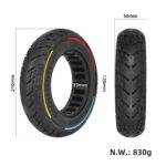 Neumático sólido todoterreno Ulip 8.5*2(50-134) con círculo de tres colores para scooters VSETT 9 y 9+ / ZERO 8/9 / Inokim Light 2 - Imagen 2
