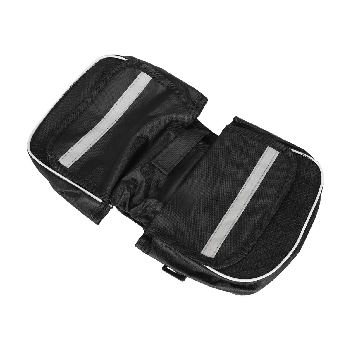 Bolsa grande para bicicleta de montaña, redonda, negra - Imagen 4
