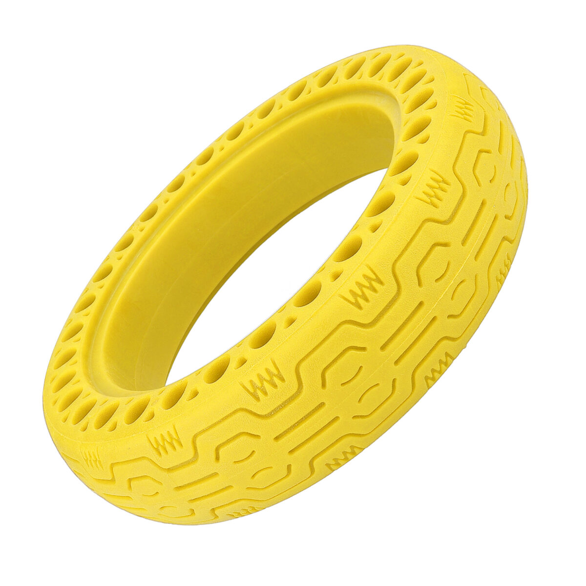 Neumático sólido de panal de abeja de 8 1/2 x 2 pulgadas (amarillo) - Imagen 3