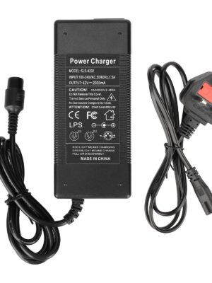 Cargador estándar británico GX16 de 42 V 2 A