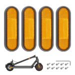 4 piezas de carcasas decorativas grises reforzadas + barras reflectoras amarillas para MI3 M365 1S Pro Pro2 Lite - Imagen 2