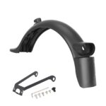 Guardabarros trasero integrado gris oscuro para Xiaomi M365 Pro/Pro2 con matrícula, gancho y soporte metálico