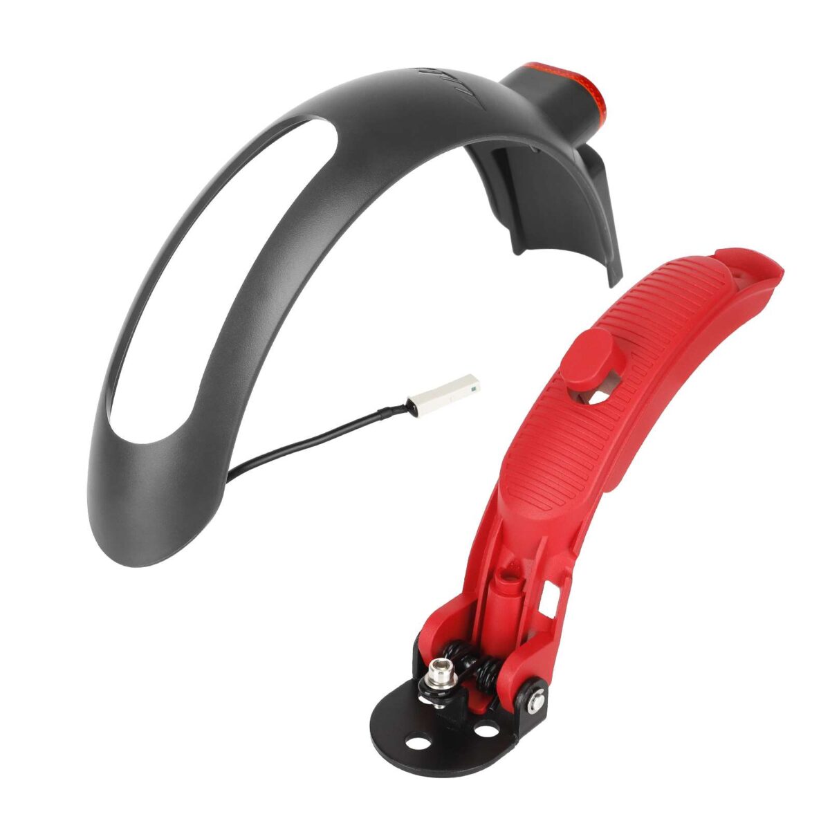 Guardabarros trasero Ulip Superior gris-rojo con aluminio para patinetes Xiaomi - Imagen 5