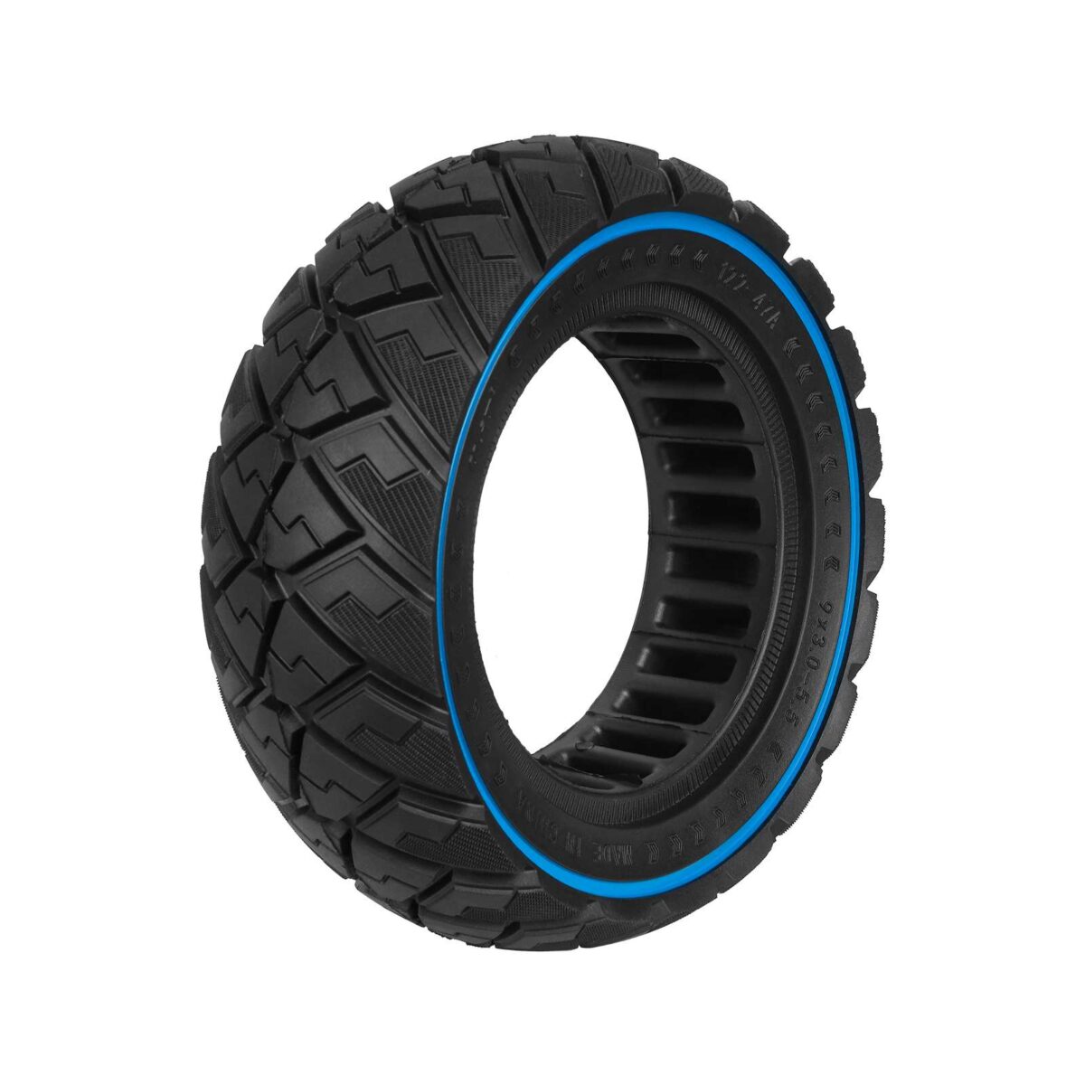 Neumático todoterreno sólido Ulip 9*3.0-5.5 con forma de diamante y círculo azul - Imagen 3