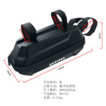 Bolso grande frontal negro de 3L (PU+EVA) sin logotipo - Imagen 3