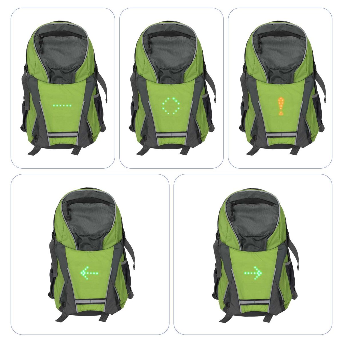 Mochila con intermitentes LED y control remoto - Imagen 4