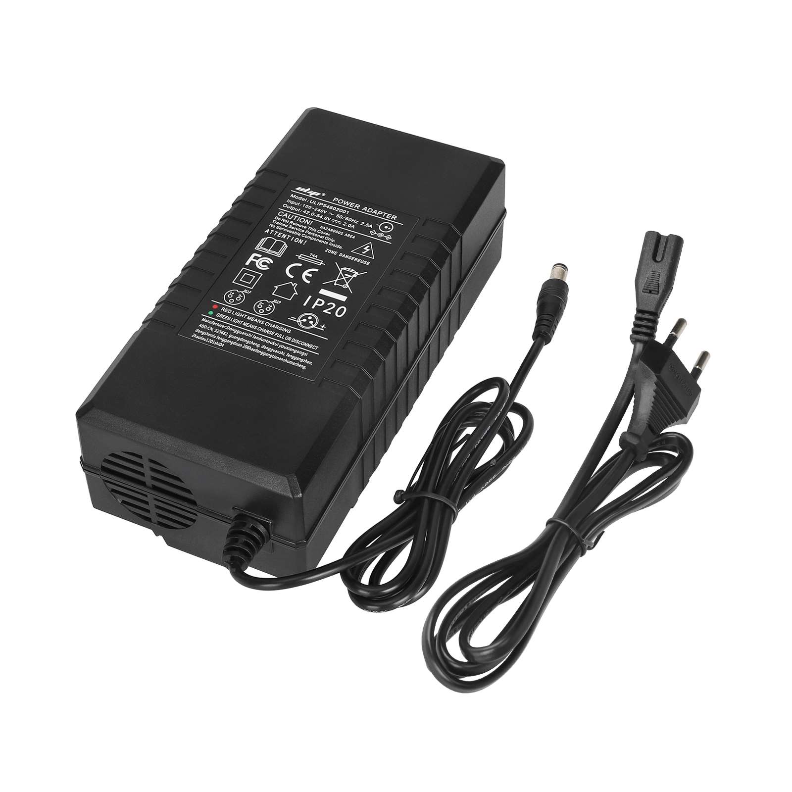 Cargador certificado Ulip42V~54.6V2ADC2.1 (estándar europeo) - Imagen 4