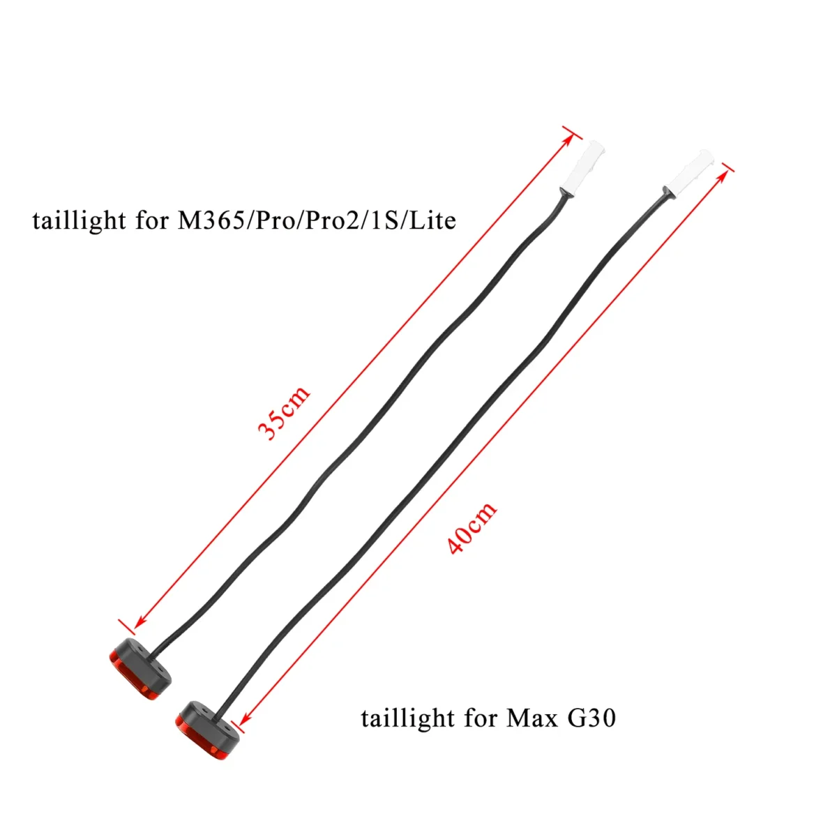 Luz trasera con hebilla para patinete M365 - Imagen 2