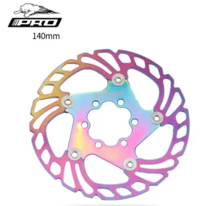 Disco de freno flotante de colores IIIPRO para carretera/disco de 140 mm y 6 agujeros