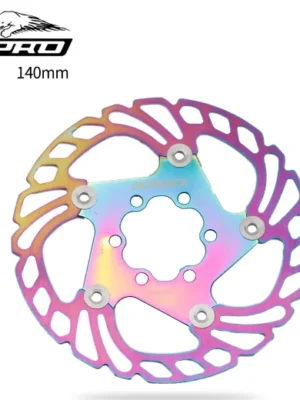Disco de freno flotante de colores IIIPRO para carretera/disco de 140 mm y 6 agujeros