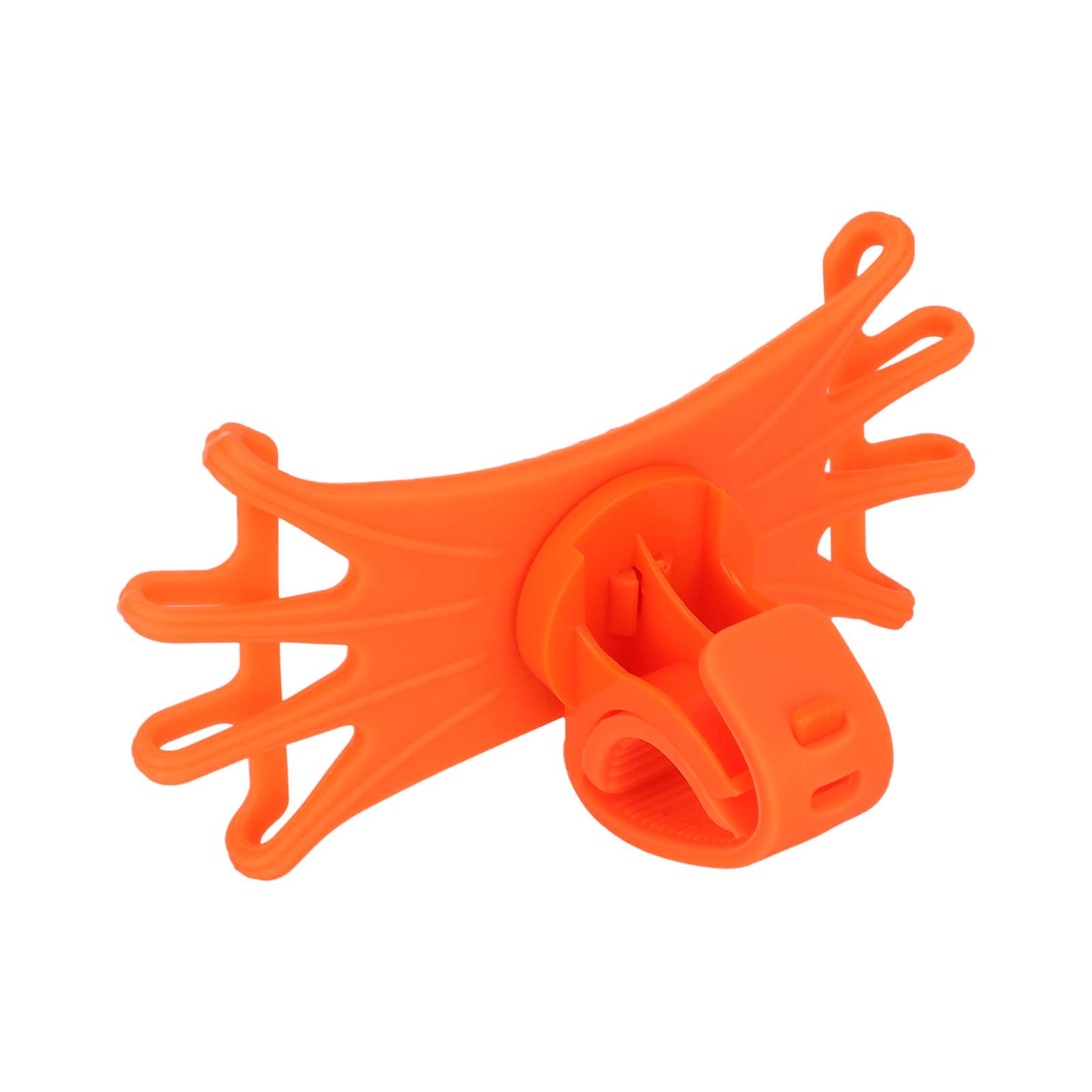 Soporte para teléfono de silicona multifuncional naranja - Imagen 3