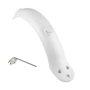 Guardabarros trasero blanco con gancho y tornillos para patinete M365