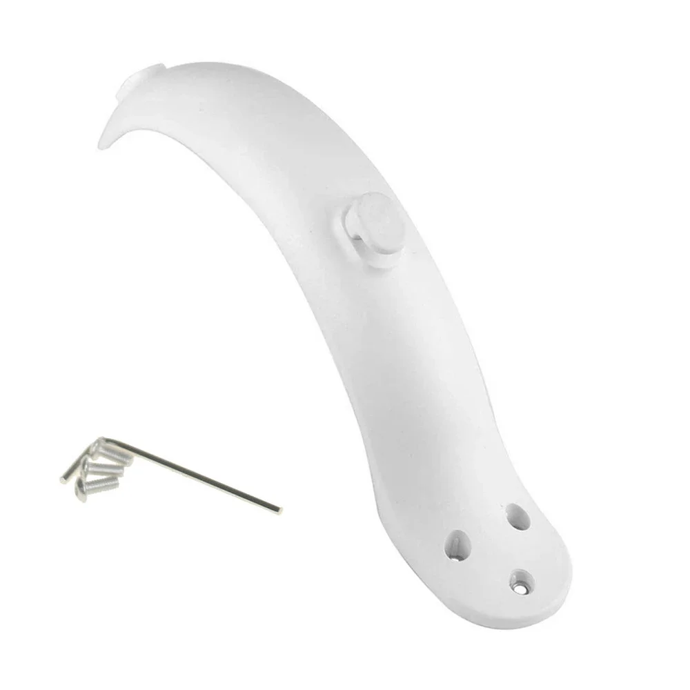 Guardabarros trasero blanco con gancho y tornillos para patinete M365
