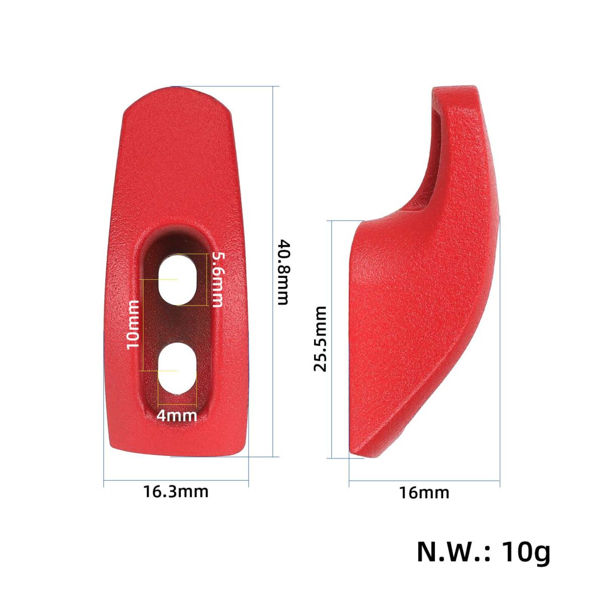 Gancho frontal de metal rojo para todos los scooters Ninebot ES1/ES2/ES3/ES4 - Imagen 2