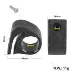 Hebilla de gatillo plegable Xiaomi negra - Imagen 2