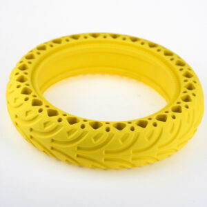 Neumático sólido de caucho de 8 1/2 x 2 (amarillo)