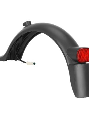 Guardabarros trasero gris con luz, matrícula integrada y gancho para patinete M365 Pro/Pro2