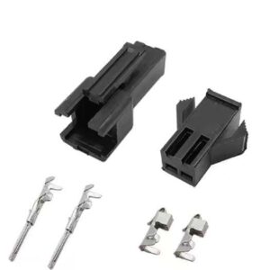 Carcasa de plástico macho y hembra SM-2P con juego de terminales