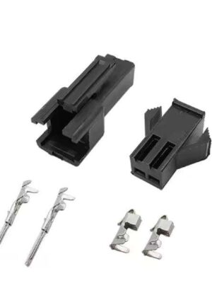 Carcasa de plástico macho y hembra SM-2P con juego de terminales