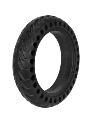 Neumático sólido poroso de 8 1/2 x 2 pulgadas (negro)