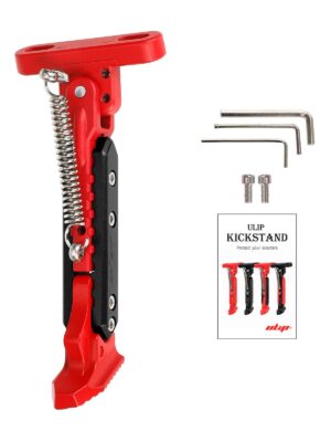 Pata de cabra ajustable V2 Rojo-Negro para patinetes Xiaomi