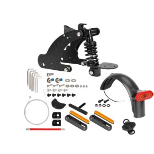 Suspensión trasera Ulip V3 negra con luz de giro para suspensión trasera para patinete eléctrico Xiaomi 4 Pro con PATENTE