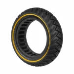 Neumático sólido Ulip70/75-6.5 con diseño de ala y línea amarilla