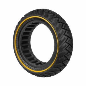 Neumático sólido Ulip70/75-6.5 con diseño de ala y línea amarilla