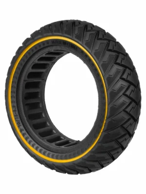 Neumático sólido Ulip70/75-6.5 con diseño de ala y línea amarilla